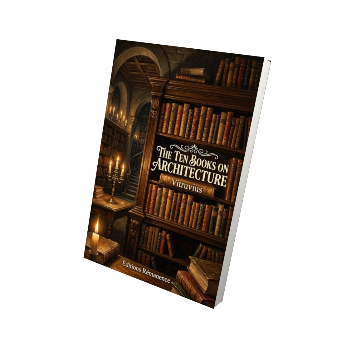 Livre The Ten Books on Architecture – Vitruvius - Vue 3D - Editions Remanence