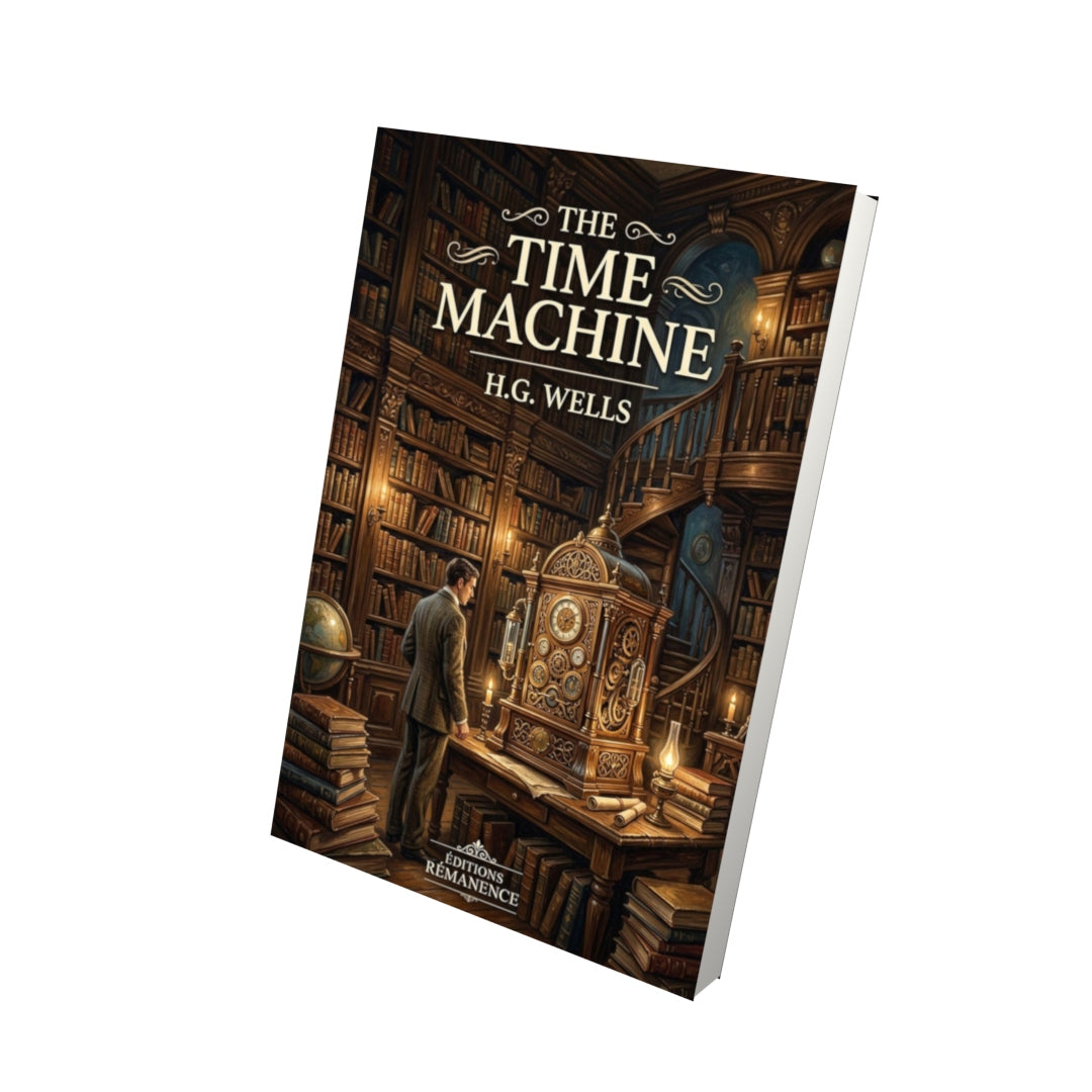 Livre The Time Machine – H.G. Wells - Vue 3D - Editions Remanence