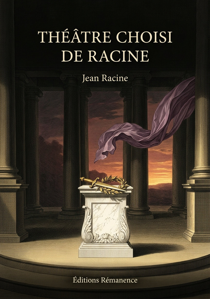 Livre Théâtre choisi de Racine par Jean Racine - Couverture - Editions Remanence
