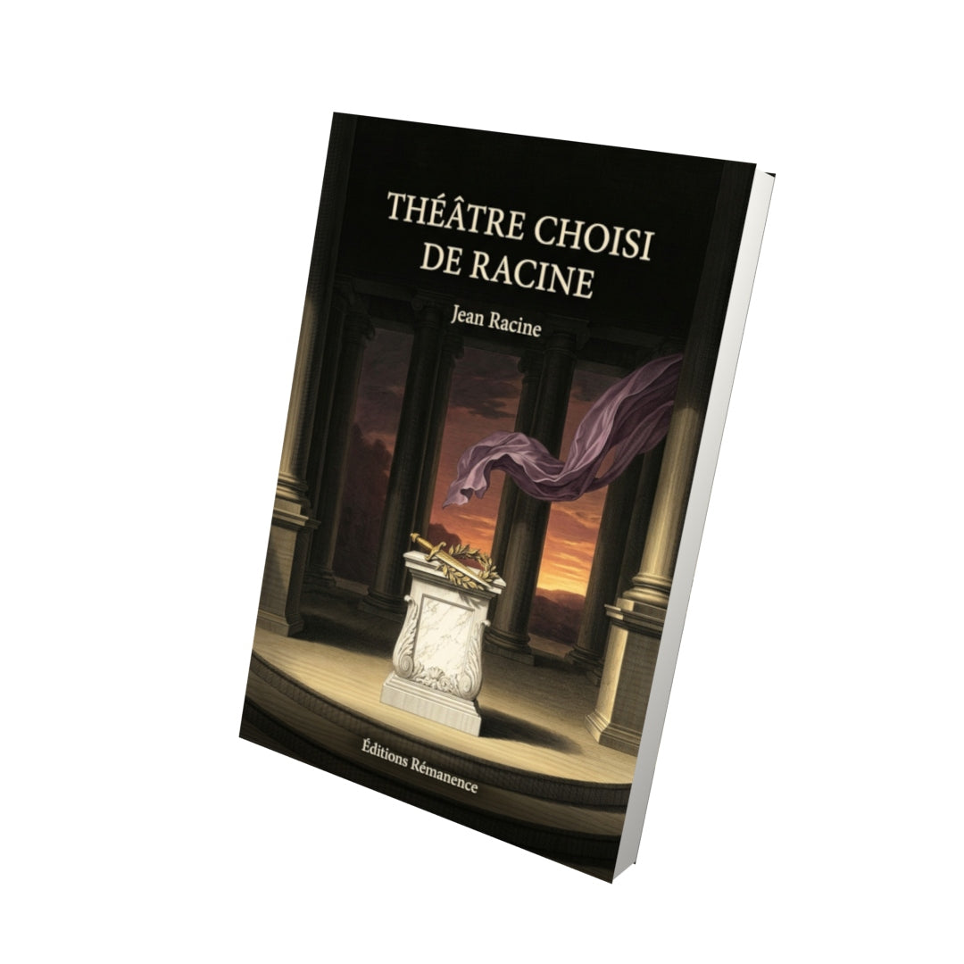 Livre Théâtre choisi de Racine par Jean Racine - Vue 3D - Editions Remanence