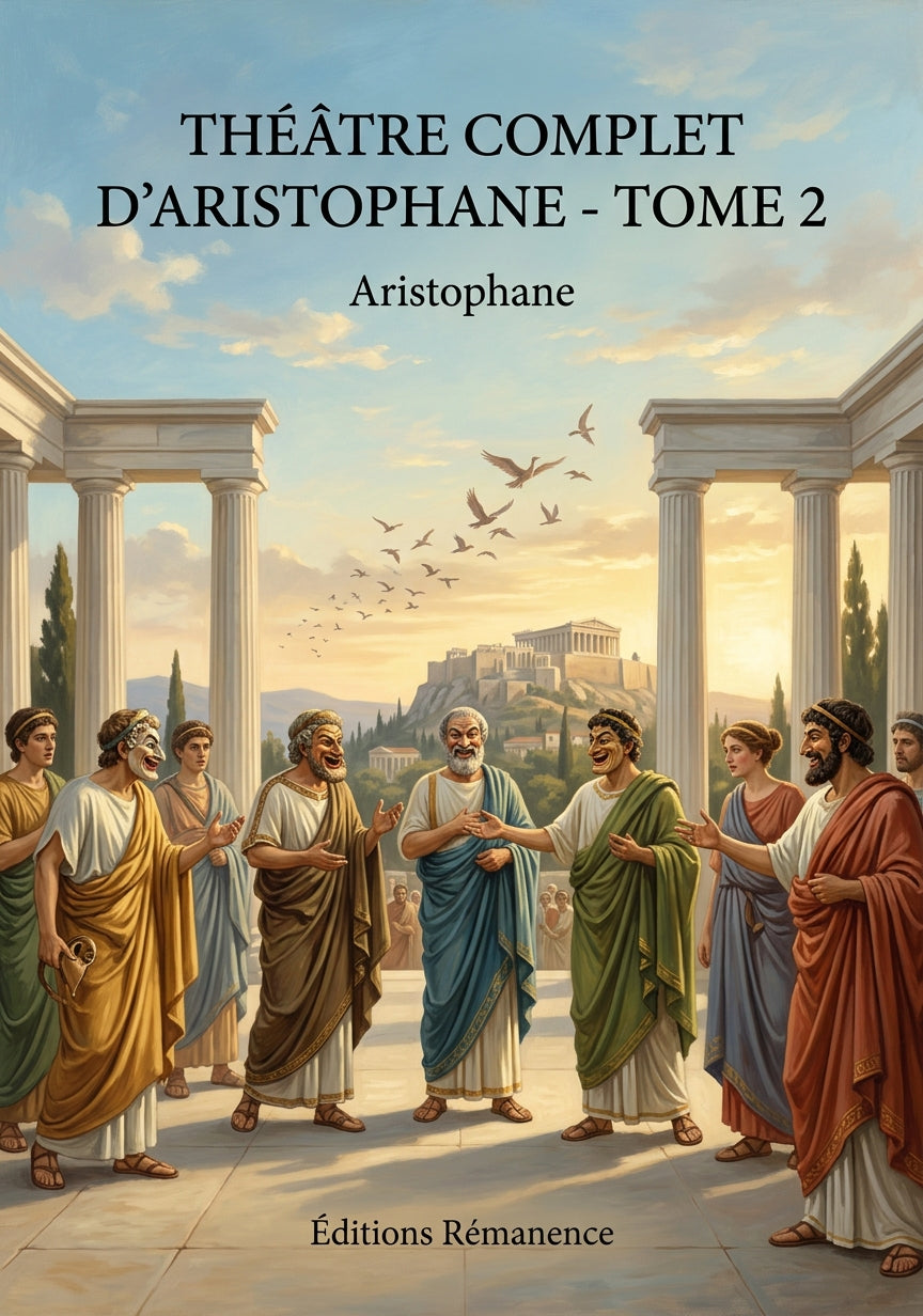 Livre Théâtre complet d’Aristophane - Tome 2 par Aristophane - Couverture - Editions Remanence