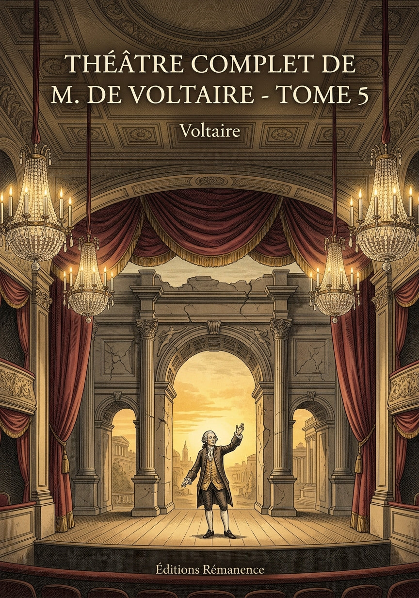 Livre Théâtre complet de M. de Voltaire - Tome 5 par Voltaire - Couverture - Editions Remanence