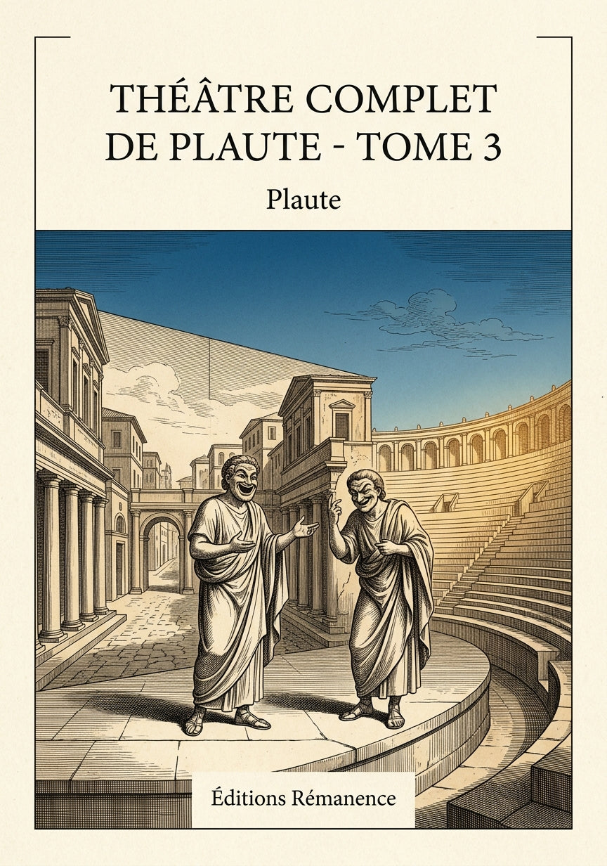 Livre Théâtre complet de Plaute - Tome 3 par Plaute - Couverture - Editions Remanence