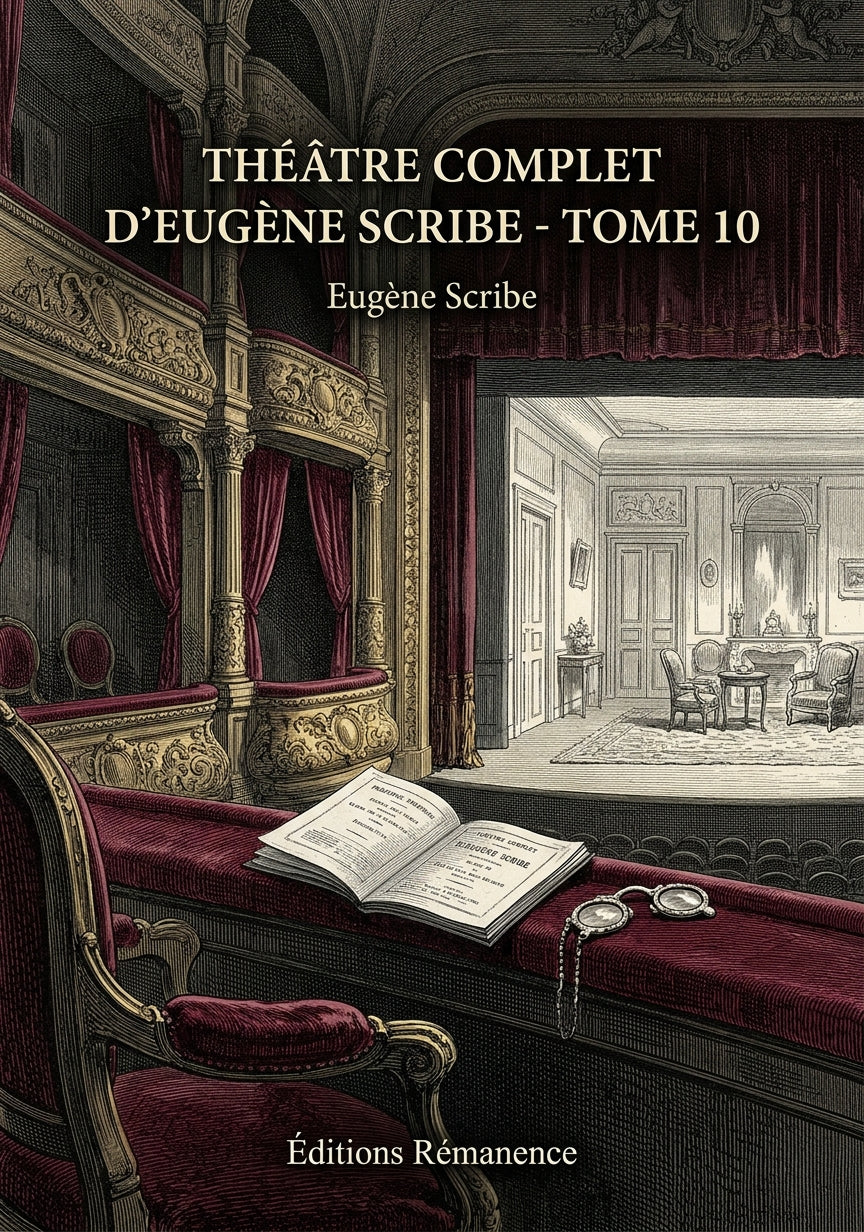 Livre Théâtre complet d’Eugène Scribe - Tome 10 par Eugène Scribe - Couverture - Editions Remanence