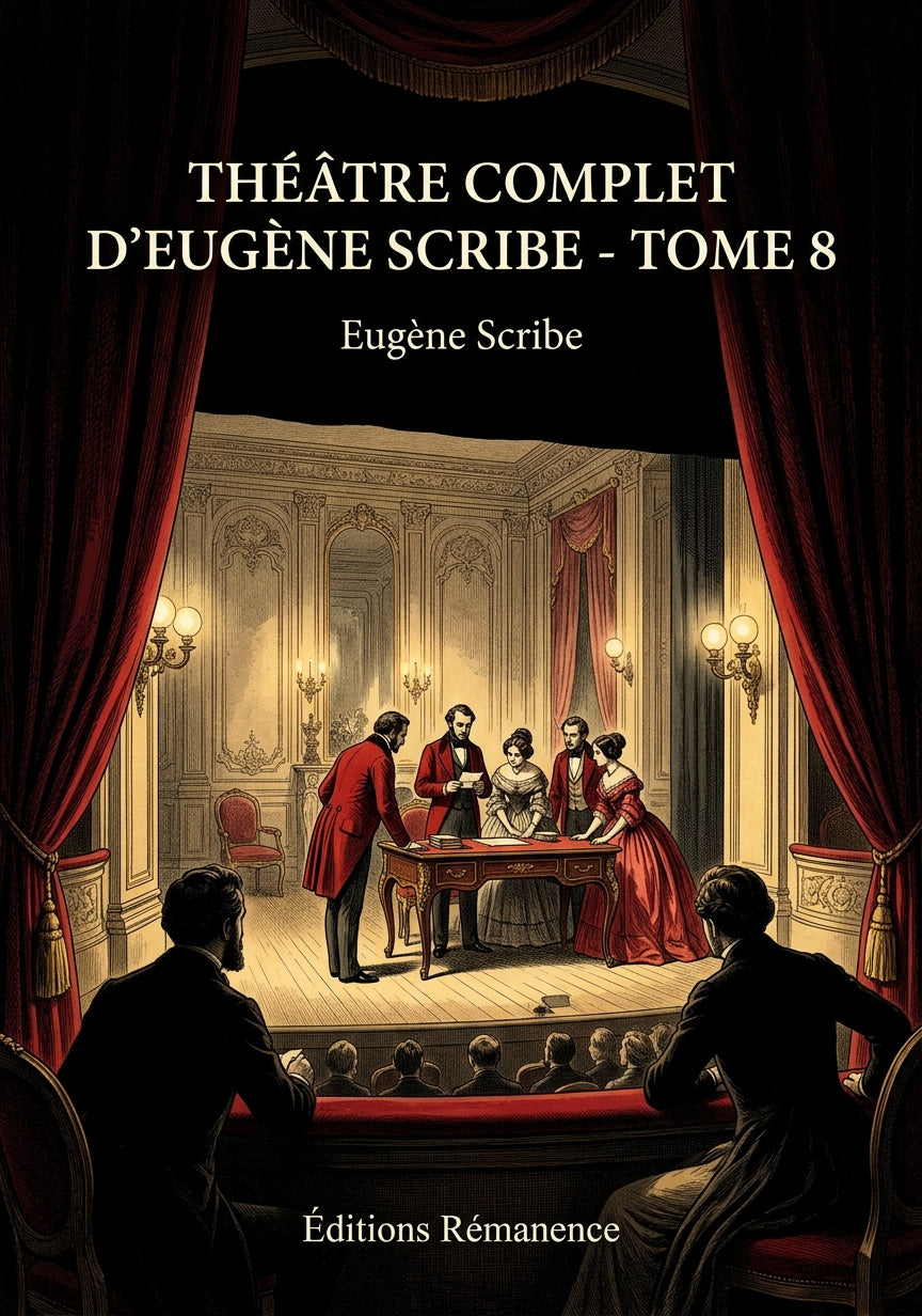 Livre Théâtre complet d’Eugène Scribe - Tome 8 par Eugène Scribe - Couverture - Editions Remanence
