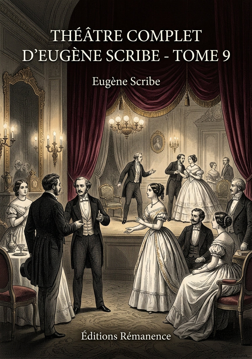 Livre Théâtre complet d’Eugène Scribe - Tome 9 par Eugène Scribe - Couverture - Editions Remanence