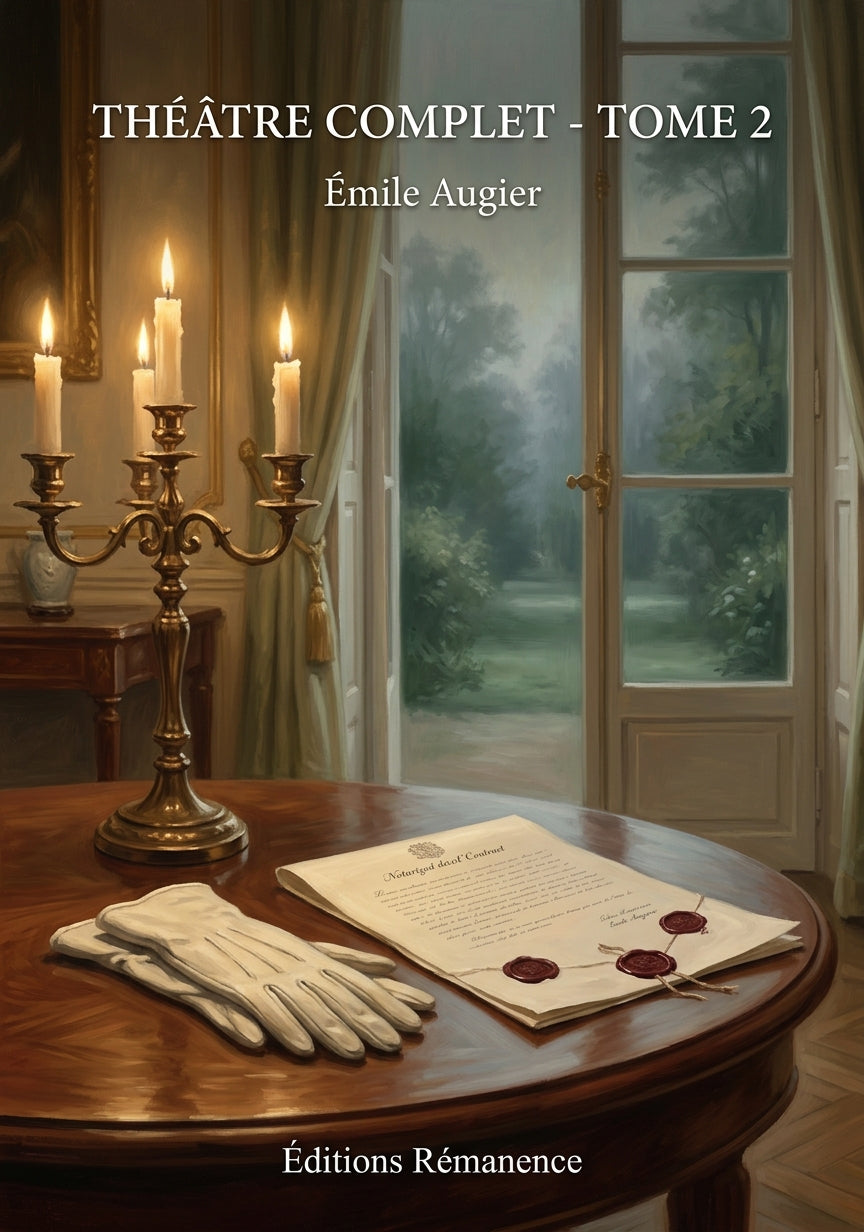 Livre Théâtre complet - Tome 2 par Émile Augier - Couverture - Editions Remanence
