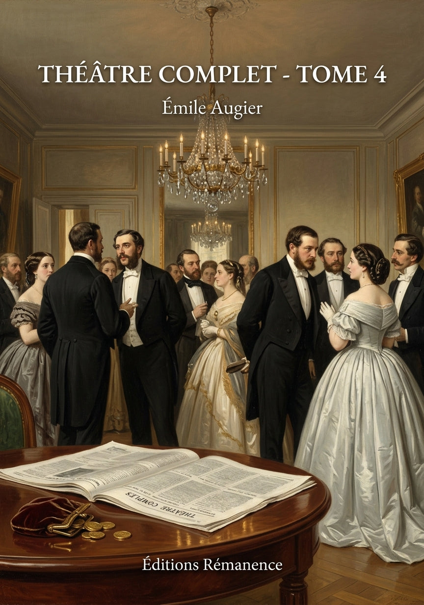 Livre Théâtre complet - Tome 4 par Émile Augier - Couverture - Editions Remanence