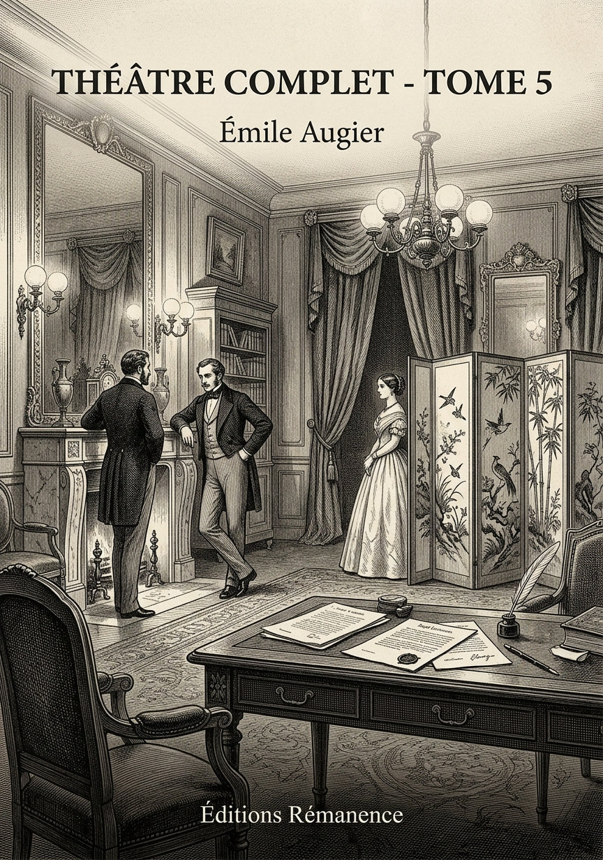 Livre Théâtre complet - Tome 5 par Émile Augier - Couverture - Editions Remanence