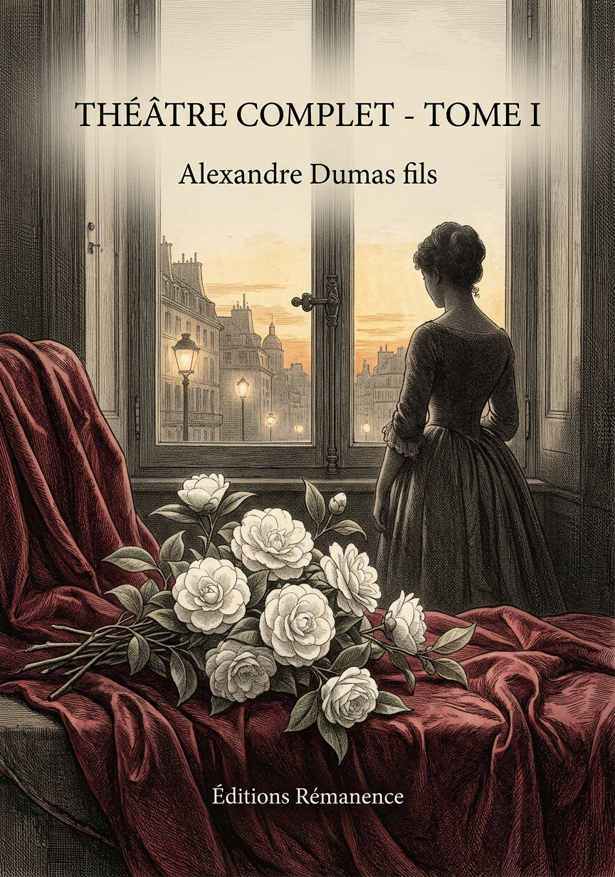Livre Théâtre complet - Tome I par Alexandre Dumas fils - Couverture - Editions Remanence