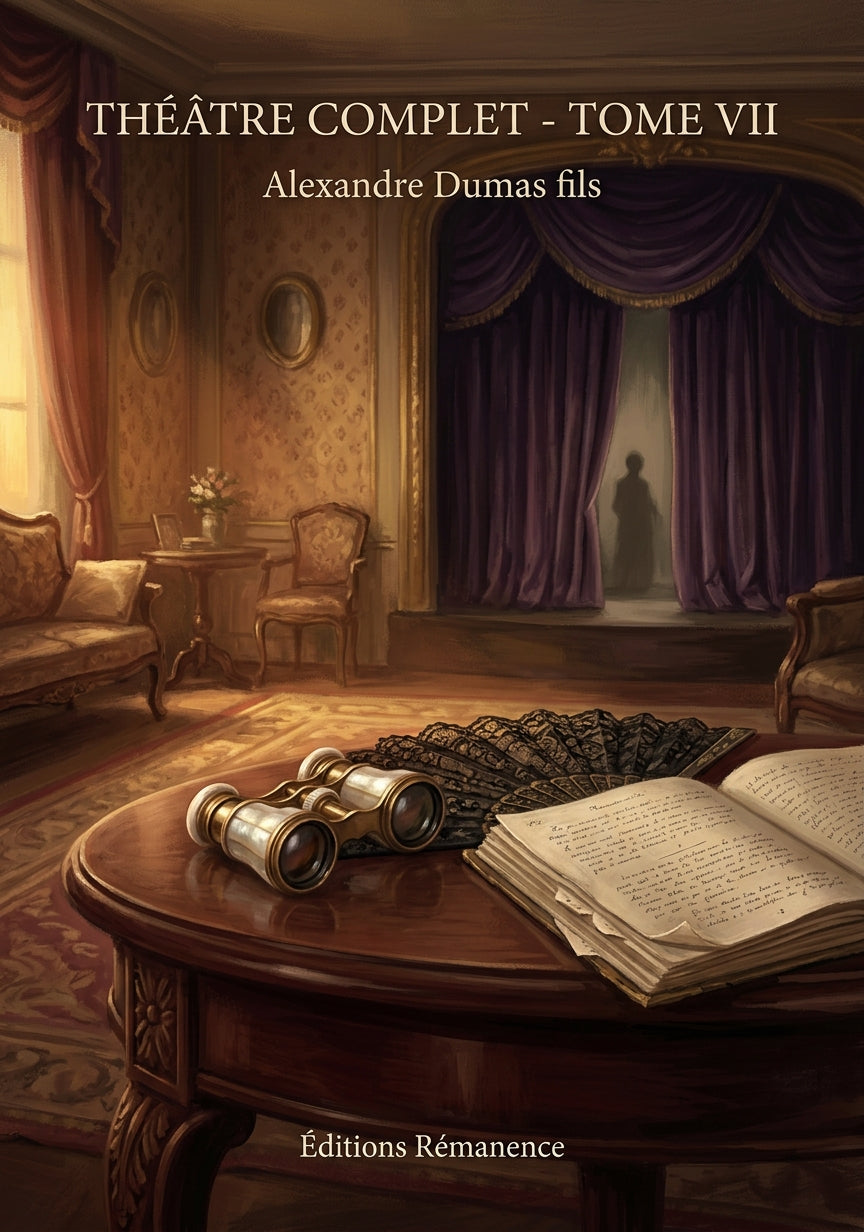 Livre Théâtre complet - Tome VII par Alexandre Dumas fils - Couverture - Editions Remanence