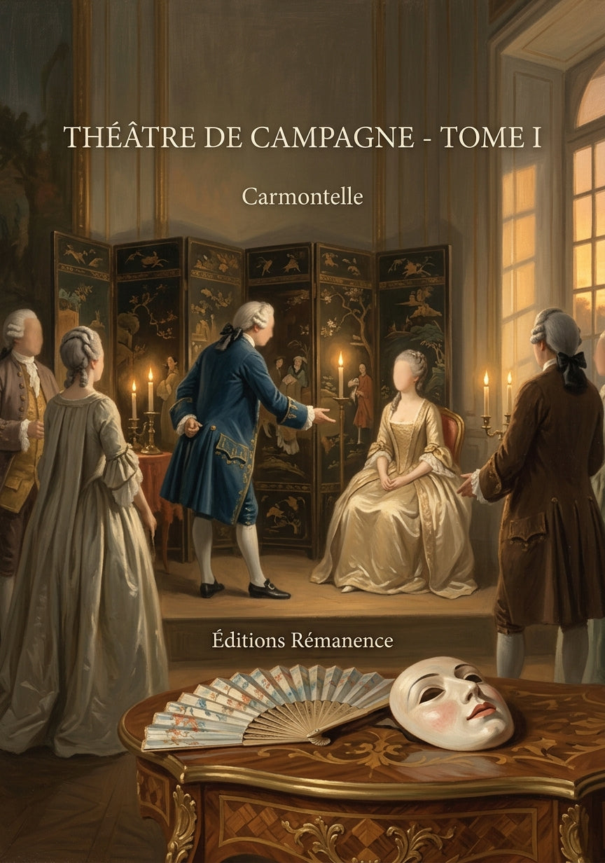Livre Théâtre de campagne - Tome I par Carmontelle - Couverture - Editions Remanence