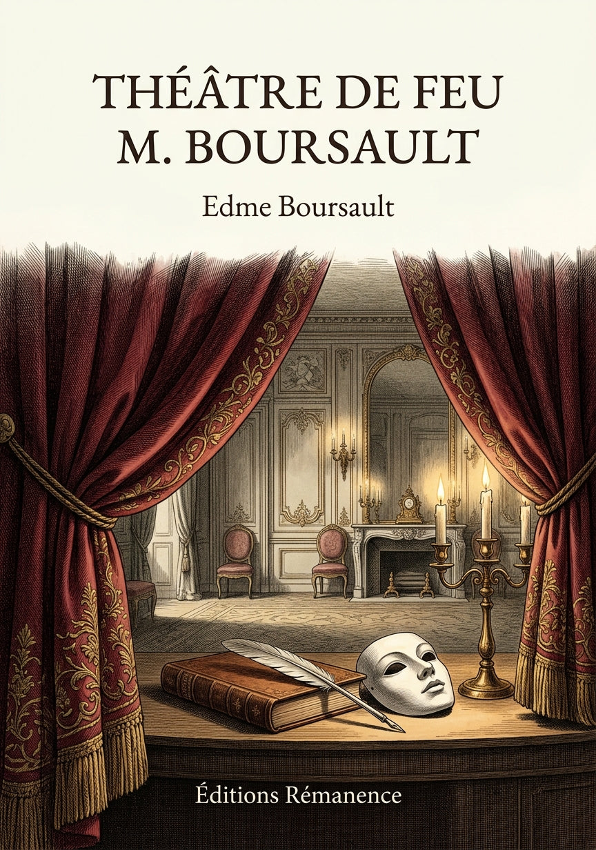 Livre Théâtre de feu M. Boursault par Edme Boursault - Couverture - Editions Remanence