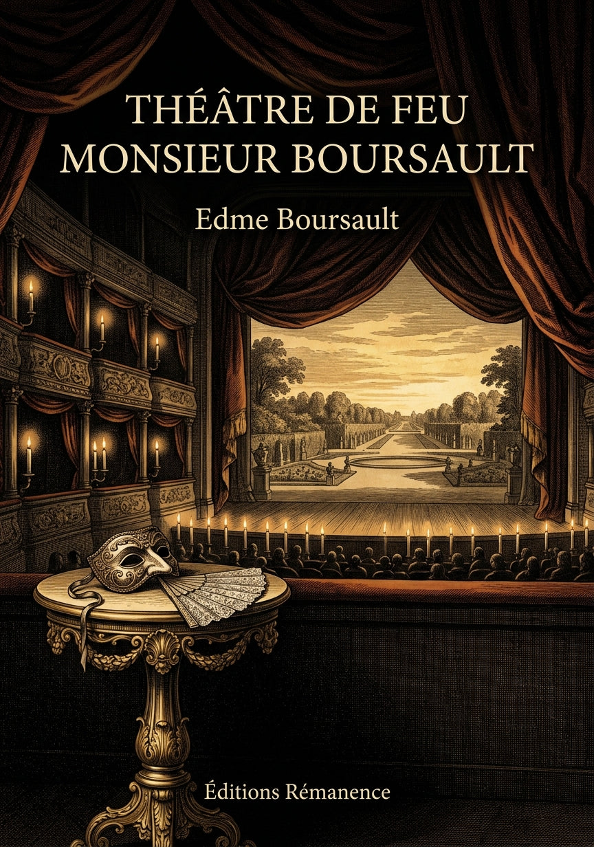 Livre Théâtre de feu Monsieur Boursault par Edme Boursault - Couverture - Editions Remanence
