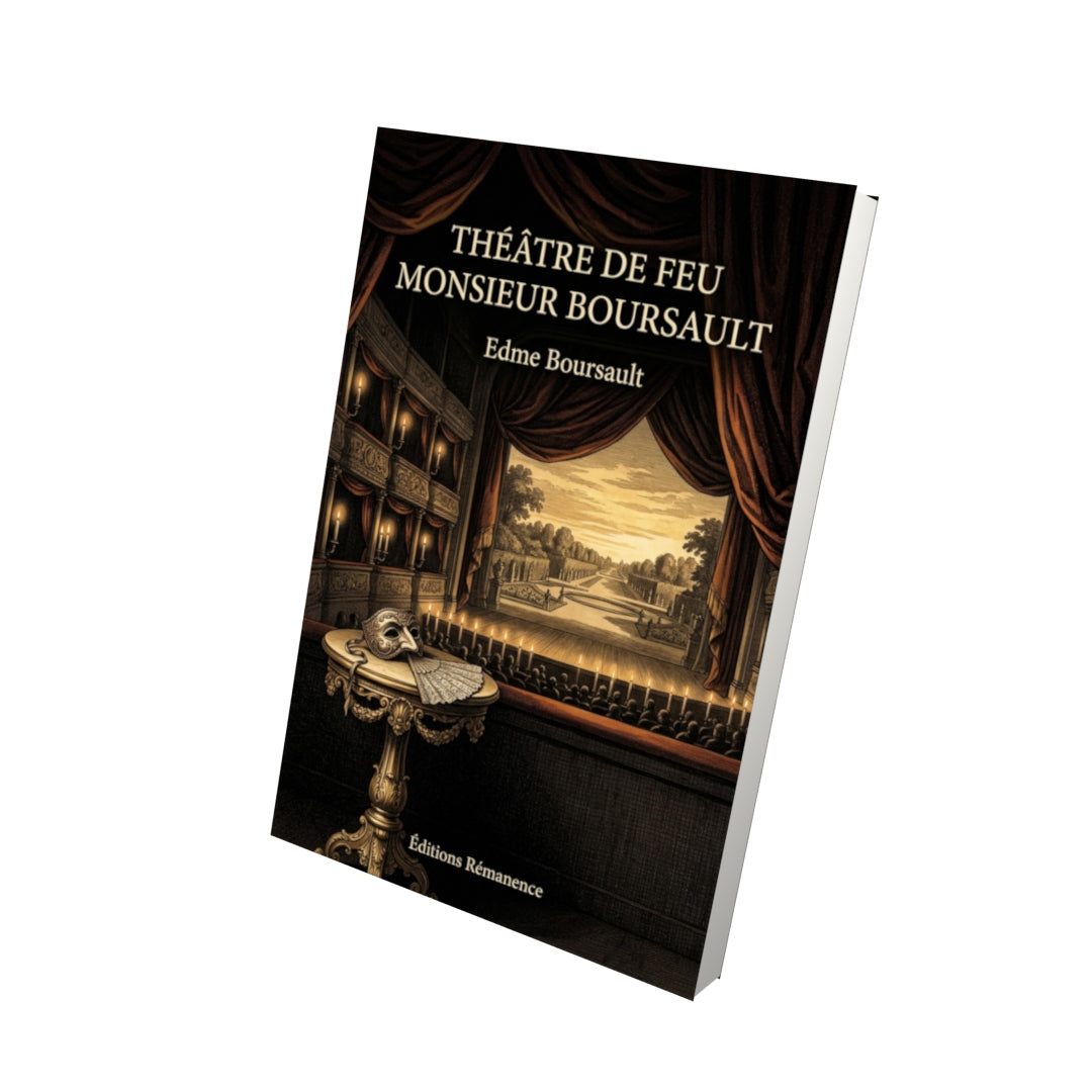 Livre Théâtre de feu Monsieur Boursault par Edme Boursault - Vue 3D - Editions Remanence