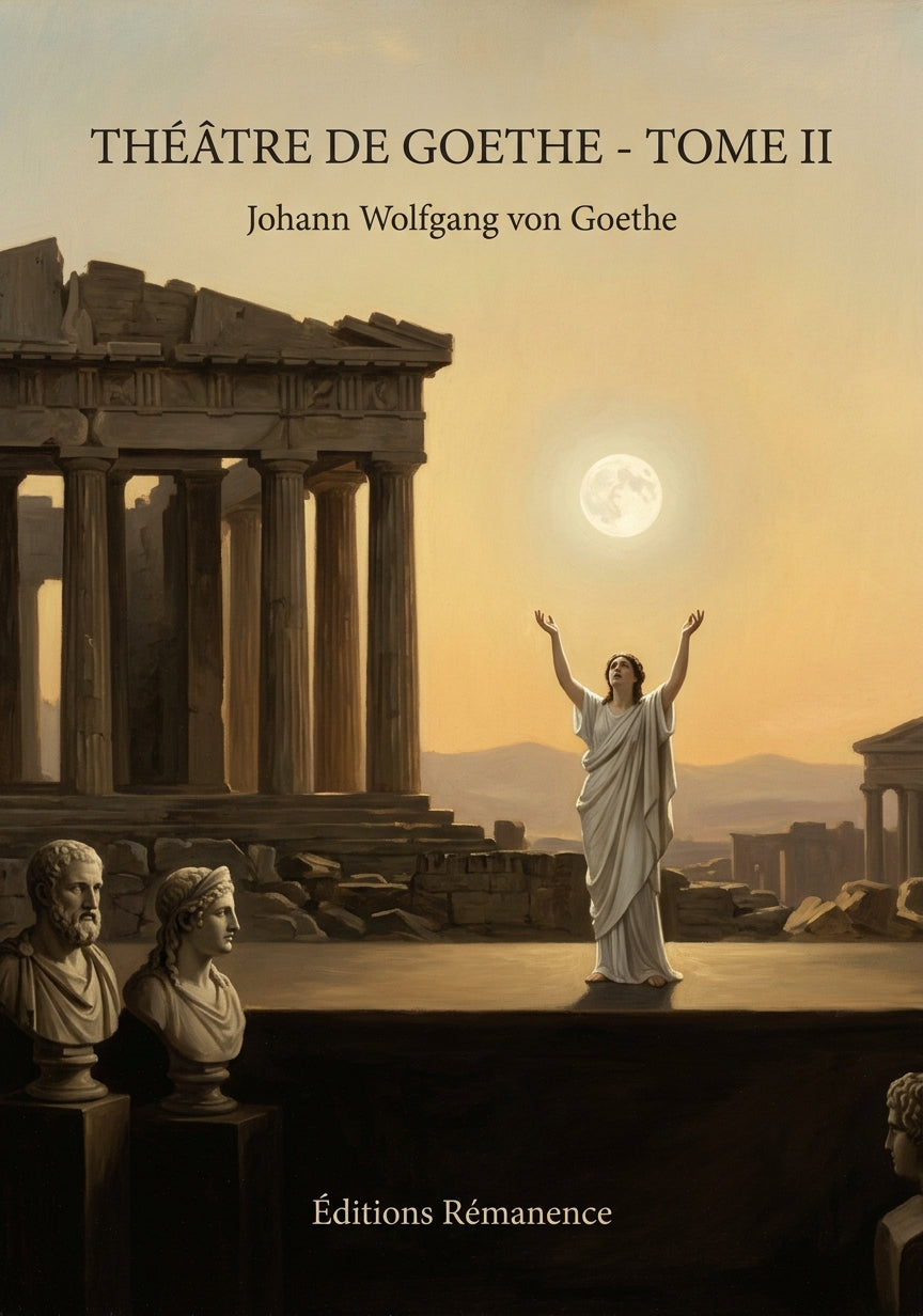 Livre Théâtre de Goethe - Tome II par Johann Wolfgang von Goethe - Couverture - Editions Remanence