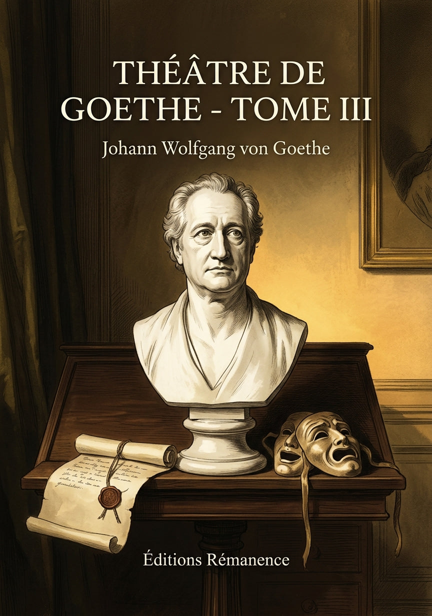 Livre Théâtre de Goethe - Tome III par Johann Wolfgang von Goethe - Couverture - Editions Remanence