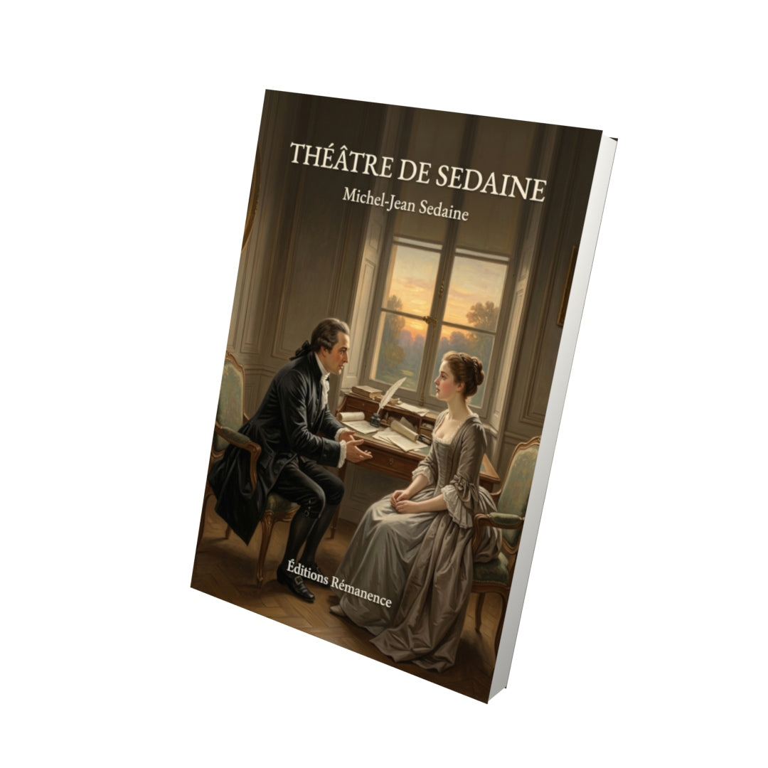 Livre Théâtre de Sedaine par Michel-Jean Sedaine - Vue 3D - Editions Remanence