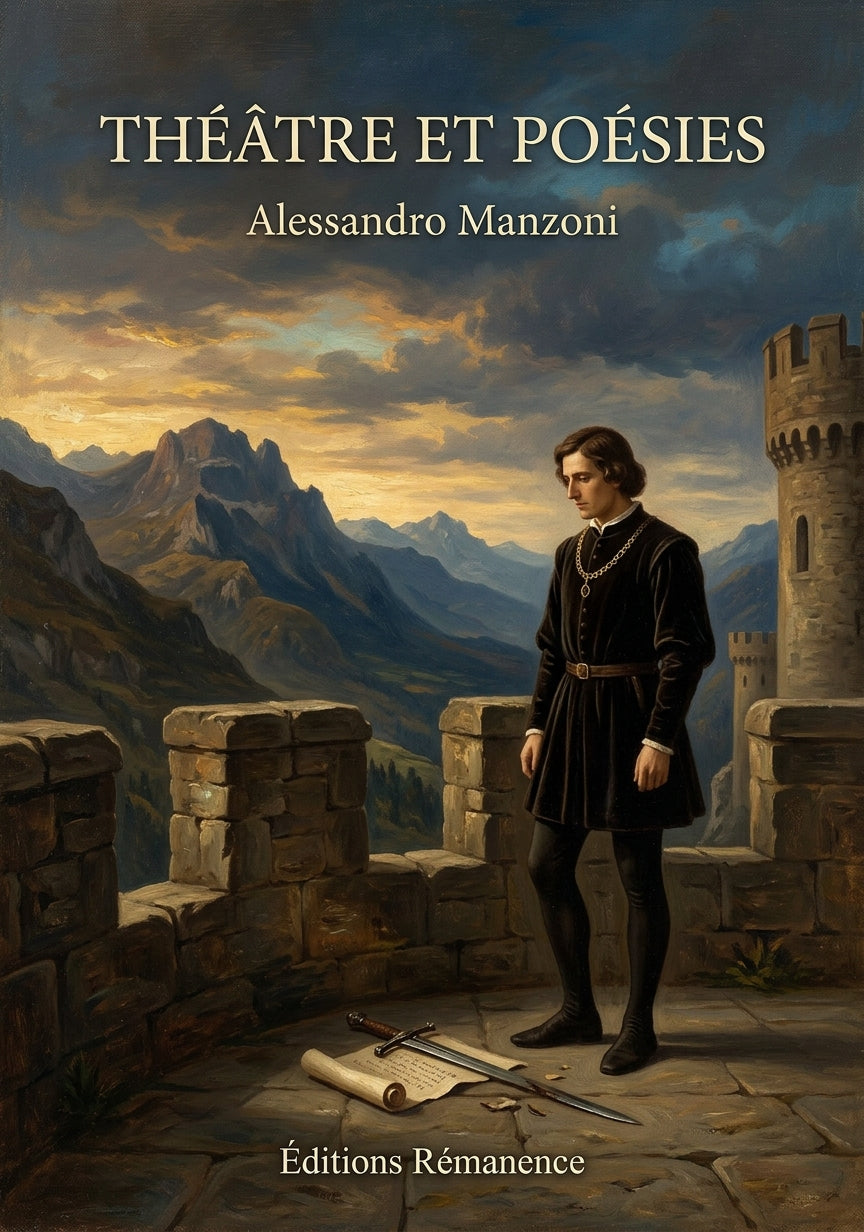Livre Théâtre et Poésies par Alessandro Manzoni - Couverture - Editions Remanence