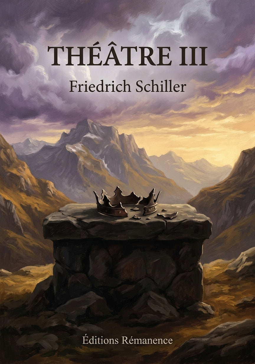 Livre Théâtre III par Friedrich Schiller - Couverture - Editions Remanence