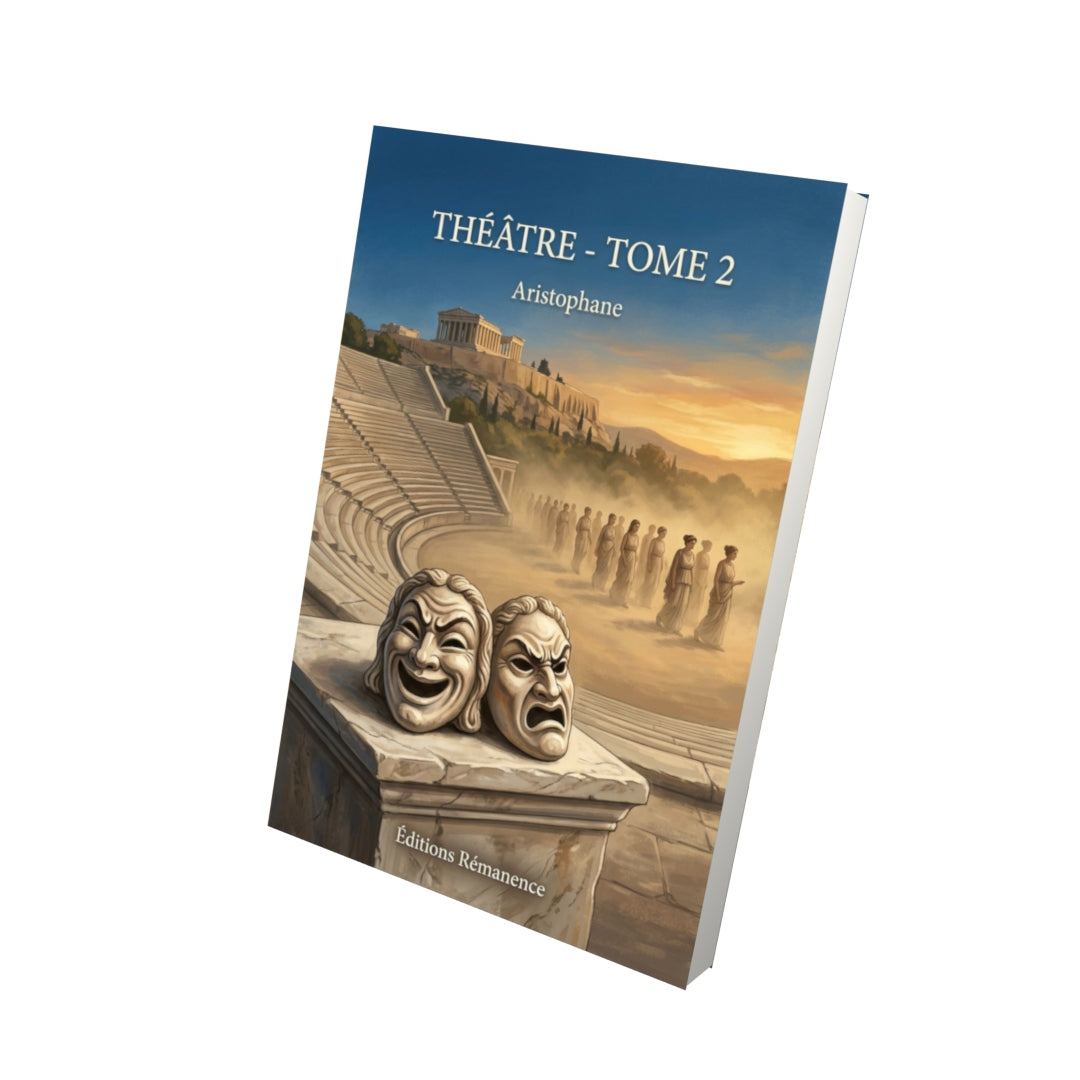Livre Théâtre - Tome 2 par Aristophane - Vue 3D - Editions Remanence