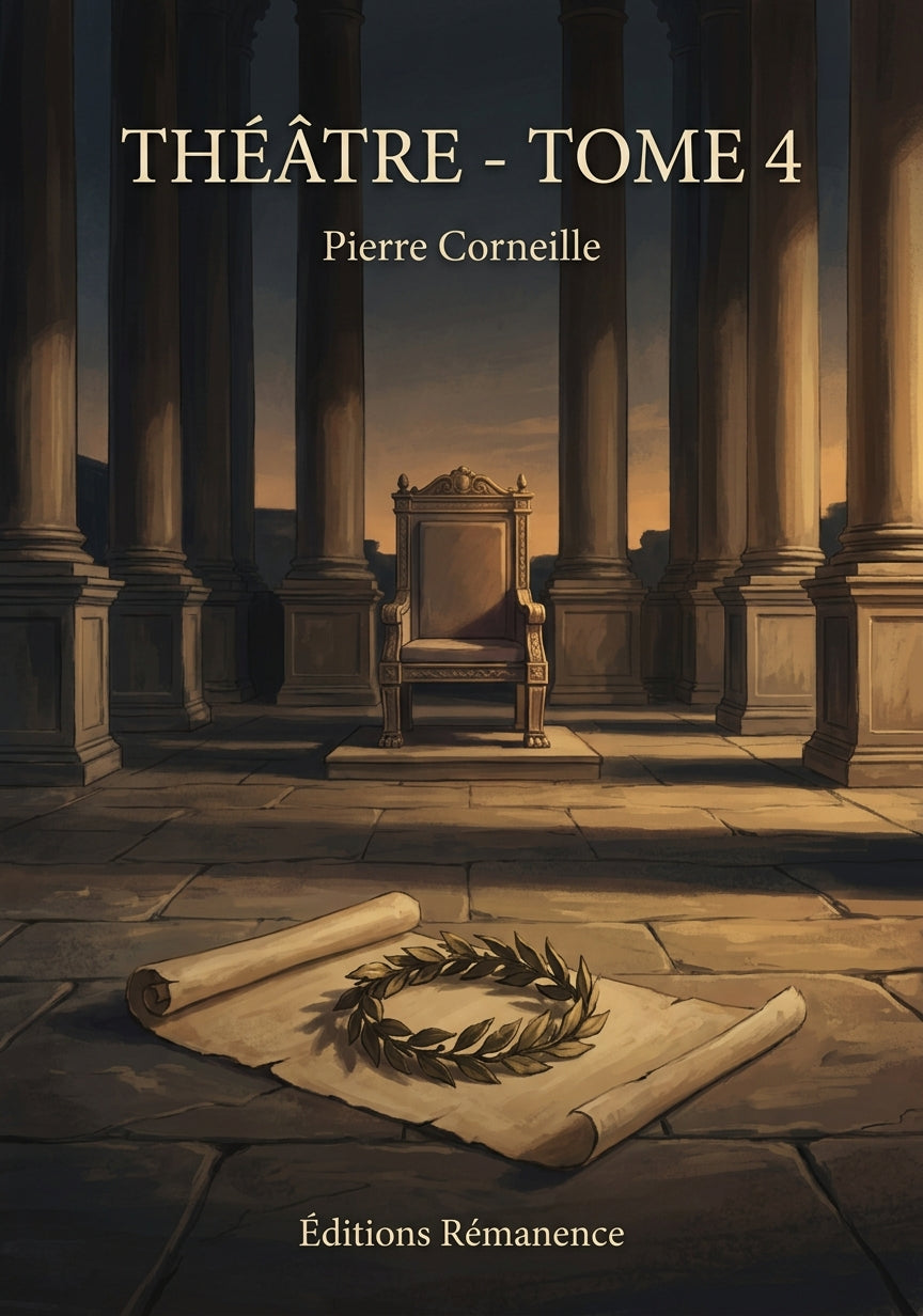 Livre Théâtre - Tome 4 par Pierre Corneille - Couverture - Editions Remanence