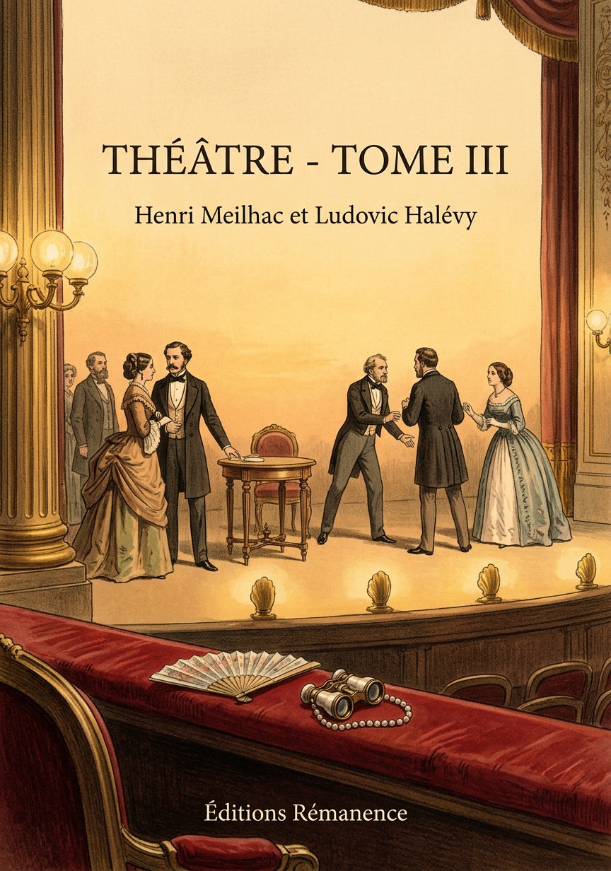 Livre Théâtre - Tome III par Henri Meilhac et Ludovic Halévy - Couverture - Editions Remanence