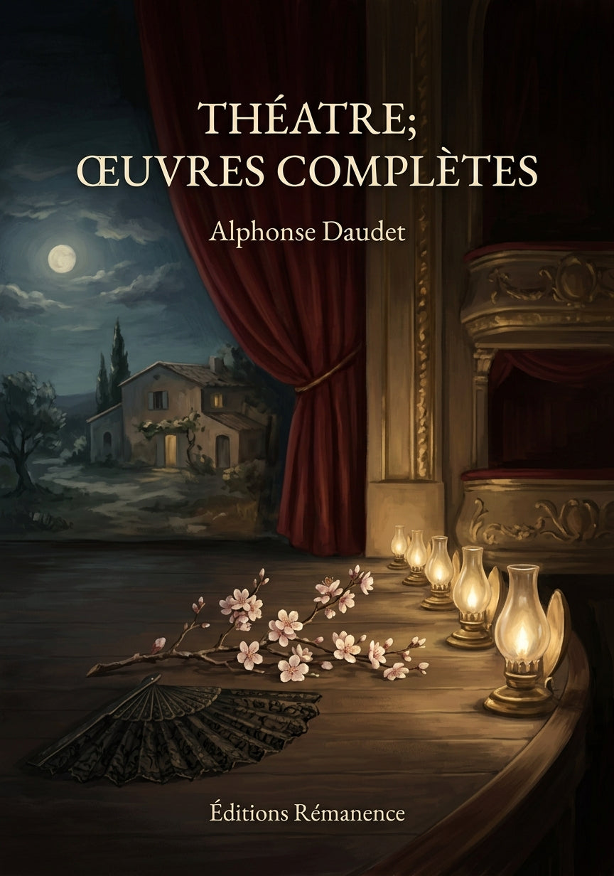 Livre Théatre; œuvres complètes par Alphonse Daudet - Couverture - Editions Remanence
