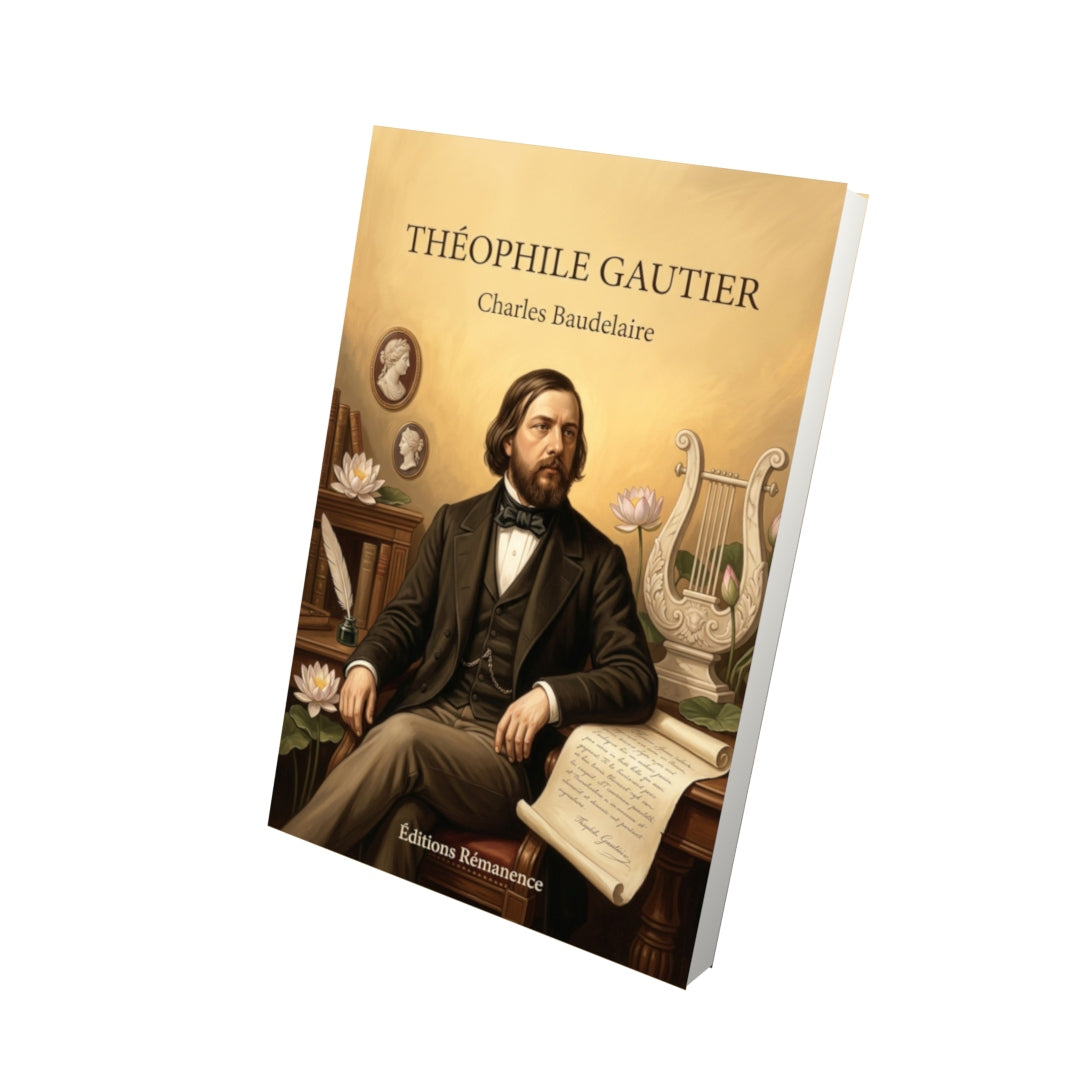 Livre Théophile Gautier par Charles Baudelaire - Vue 3D - Editions Remanence