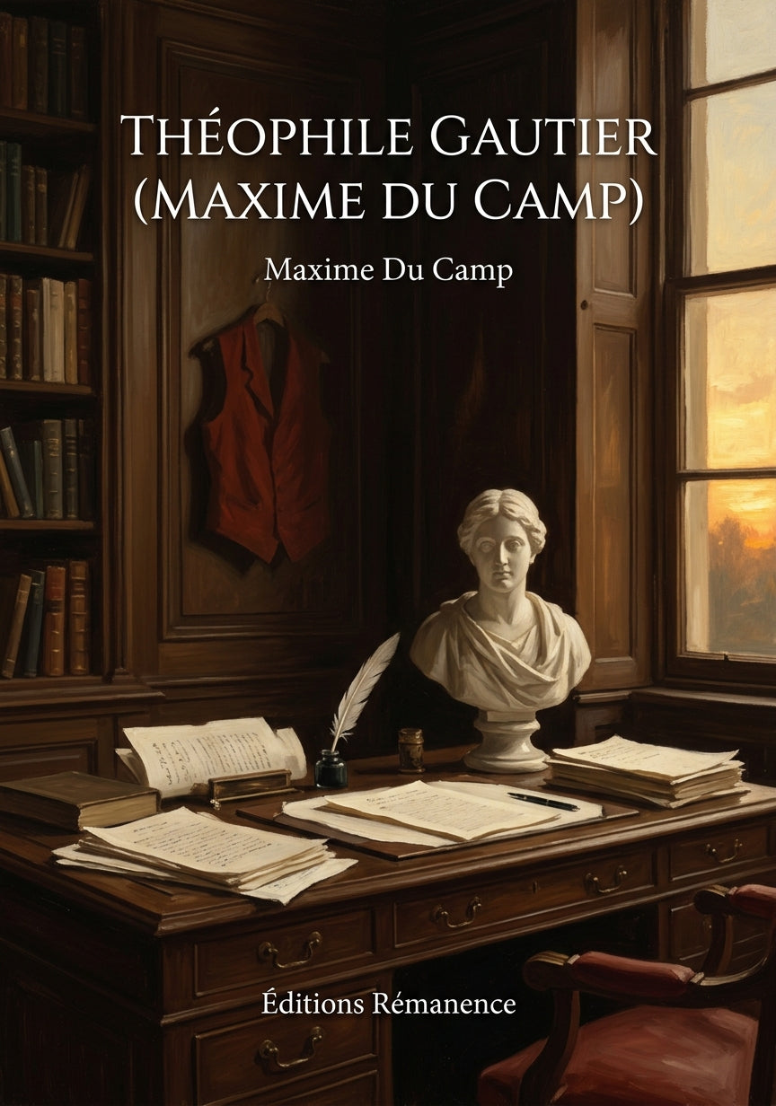 Livre Théophile Gautier (Maxime Du Camp) par Maxime Du Camp - Couverture - Editions Remanence