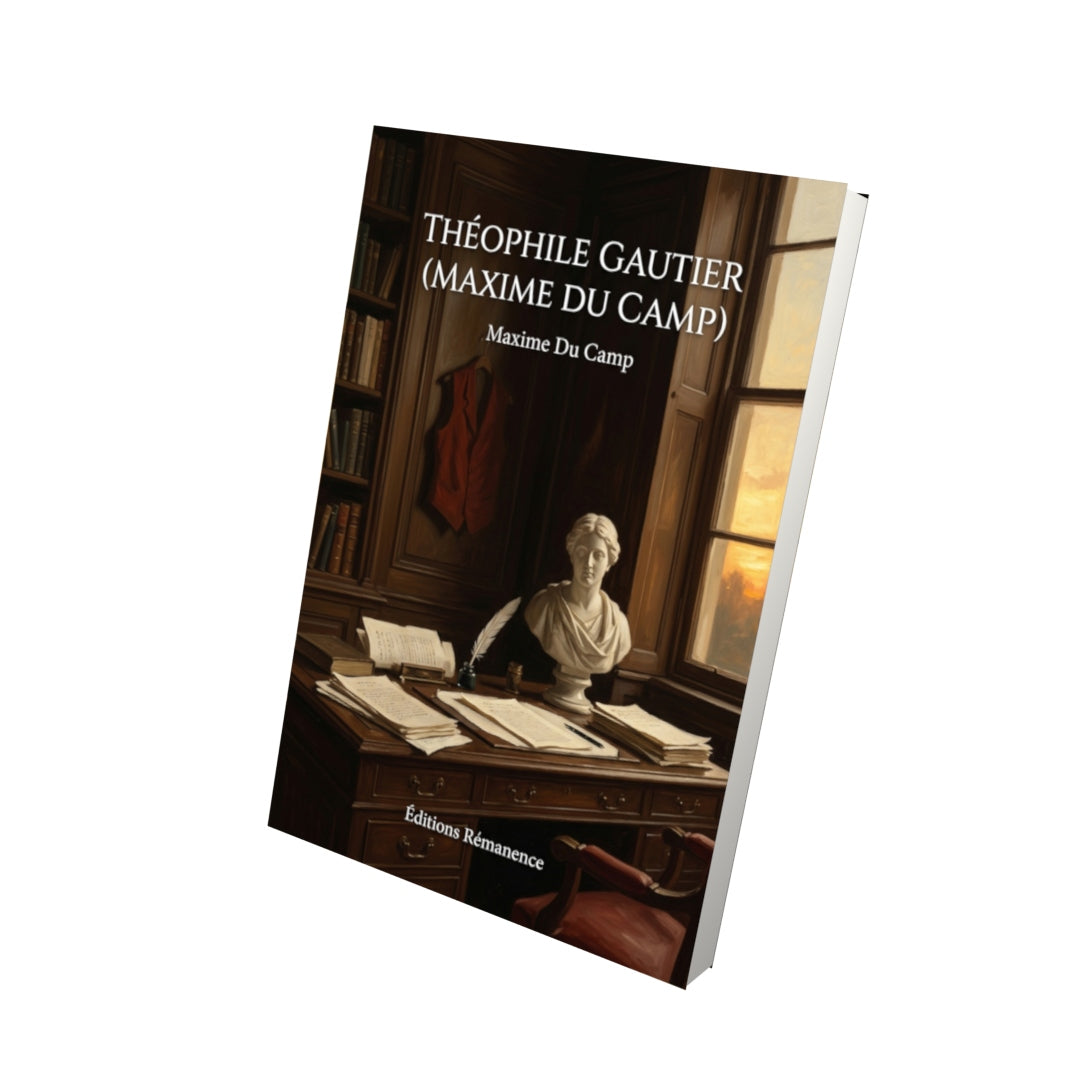 Livre Théophile Gautier (Maxime Du Camp) par Maxime Du Camp - Vue 3D - Editions Remanence
