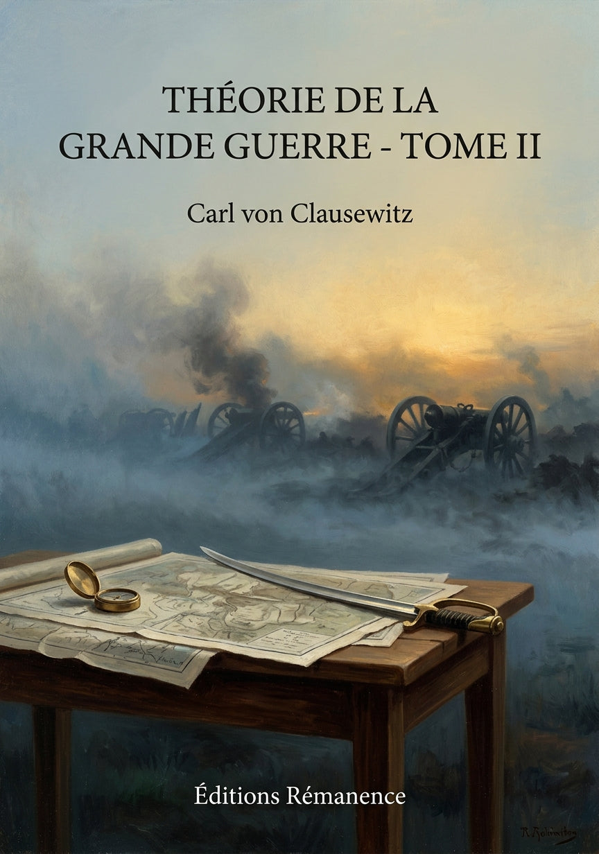 Livre Théorie de la grande guerre - Tome II par Carl von Clausewitz - Couverture - Editions Remanence