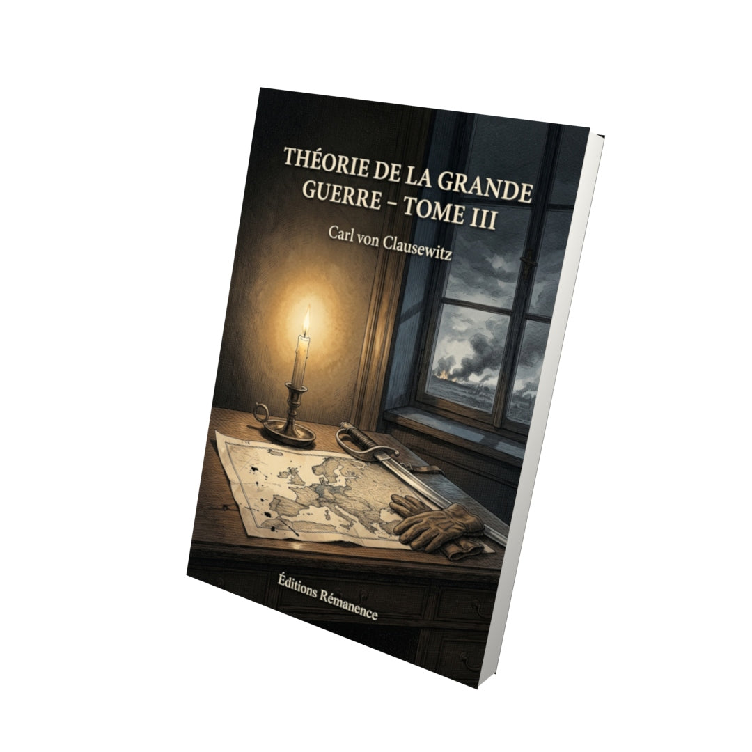 Livre Théorie de la grande guerre - Tome III par Carl von Clausewitz - Vue 3D - Editions Remanence