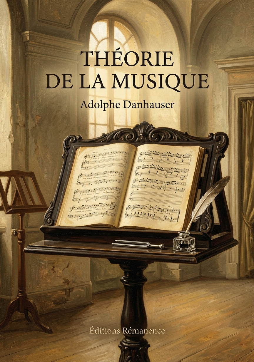 Livre Théorie de la musique par Adolphe Danhauser - Couverture - Editions Remanence