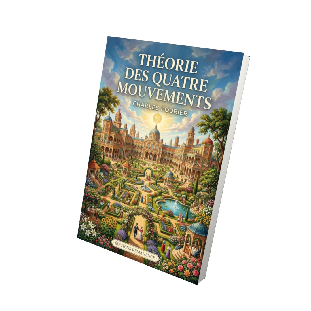Livre Théorie des quatre mouvements – Charles Fourier - Vue 3D - Editions Remanence