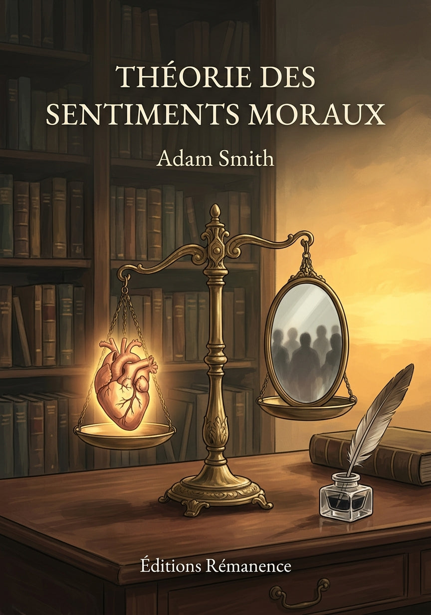 Livre Théorie des sentiments moraux par Adam Smith - Couverture - Editions Remanence