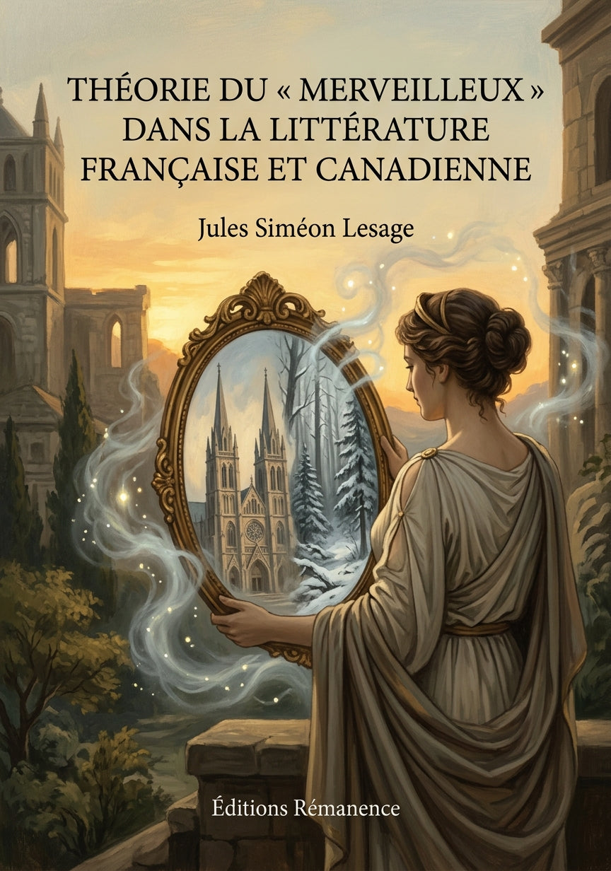Livre Théorie du « merveilleux » dans la littérature française et canadienne par Jules Siméon Lesage - Couverture - Editions Remanence