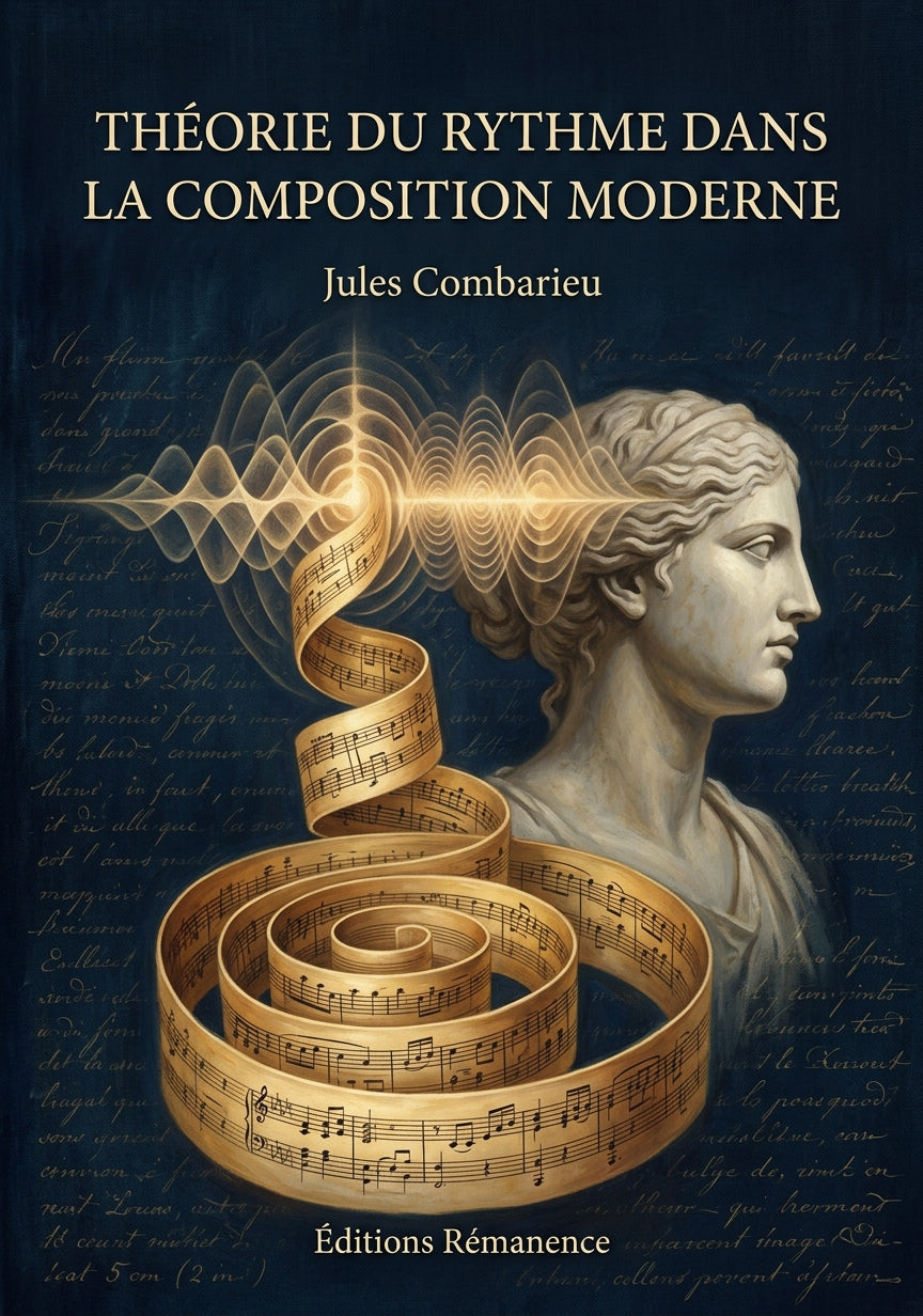 Livre Théorie du rythme dans la composition moderne par Jules Combarieu - Couverture - Editions Remanence
