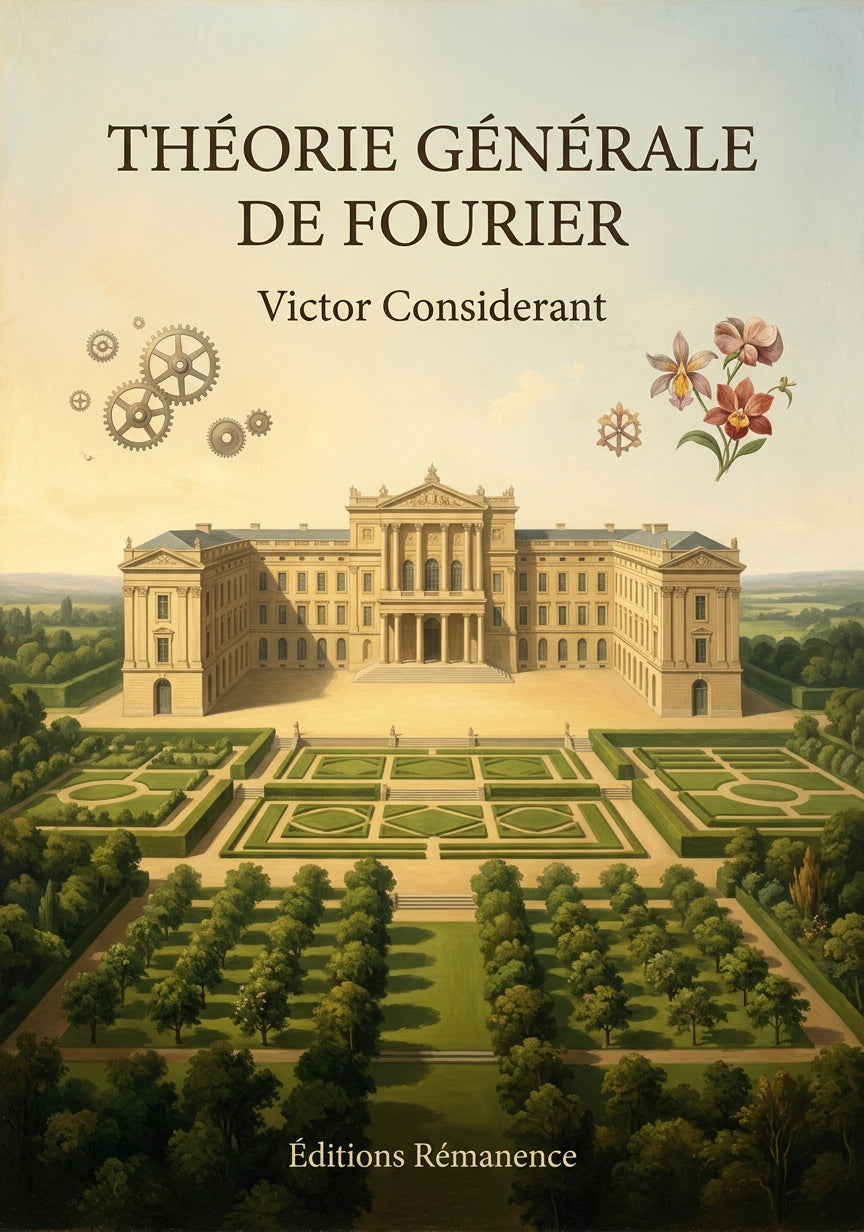 Livre Théorie générale de Fourier par Victor Considerant - Couverture - Editions Remanence