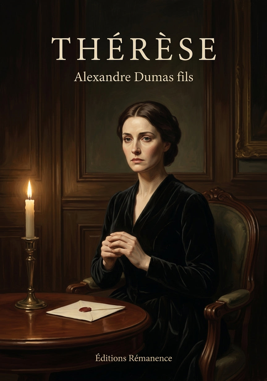 Livre Thérèse par Alexandre Dumas fils - Couverture - Editions Remanence