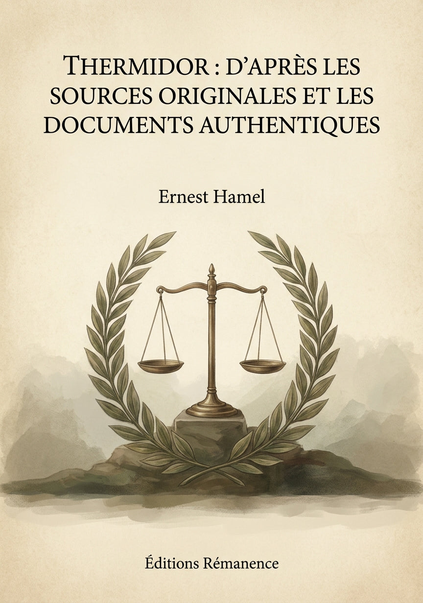 Thermidor : d'après les sources originales et les documents authentiques - Ernest Hamel (Couverture)