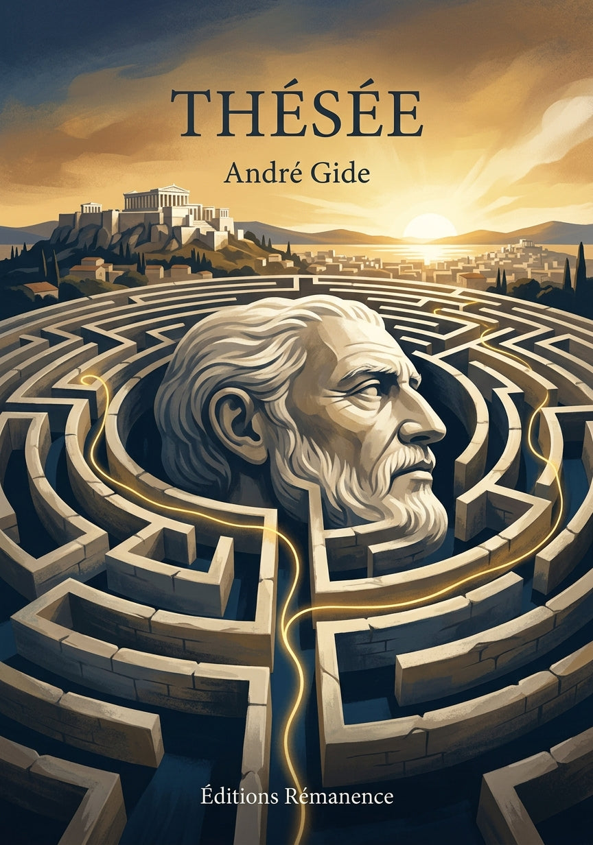 Livre Thésée par André Gide - Couverture - Editions Remanence