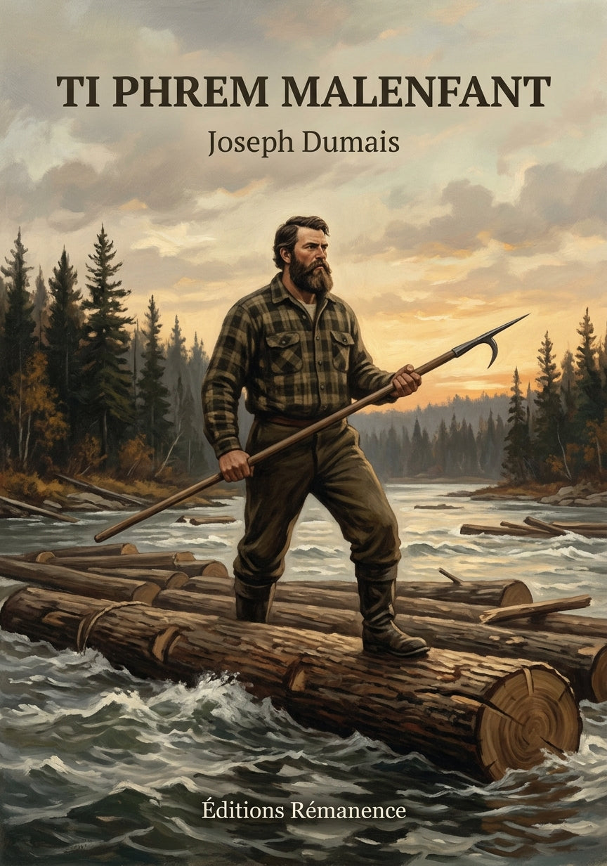 Livre Ti Phrem Malenfant par Joseph Dumais - Couverture - Editions Remanence
