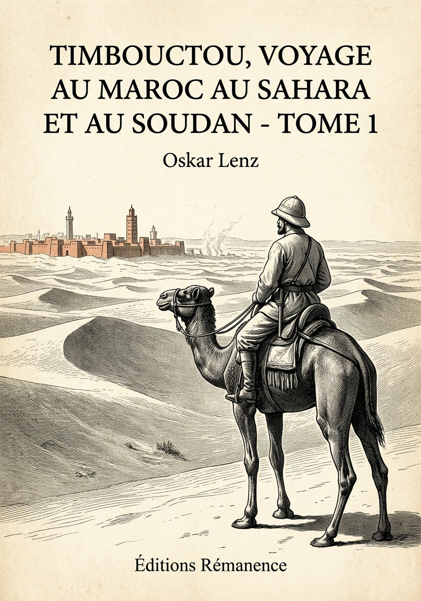 Timbouctou, voyage au Maroc au Sahara et au Soudan - Tome 1 - Oskar Lenz (Couverture)