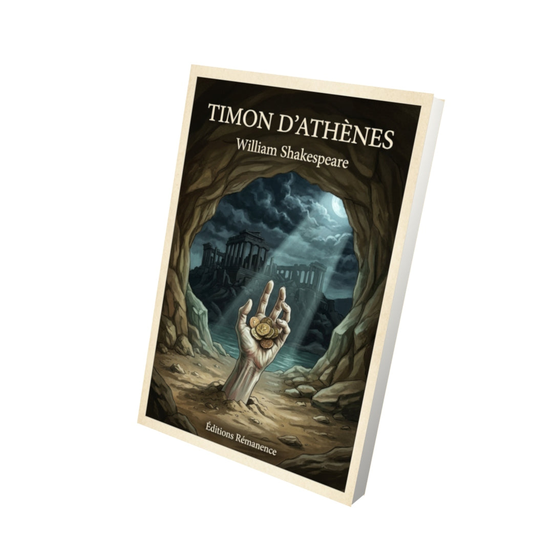 Livre Timon d'Athènes - William Shakespeare - Vue 3D - Editions Remanence