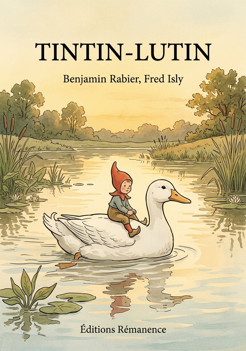 Livre Tintin-Lutin par Benjamin Rabier, Fred Isly - Couverture - Editions Remanence