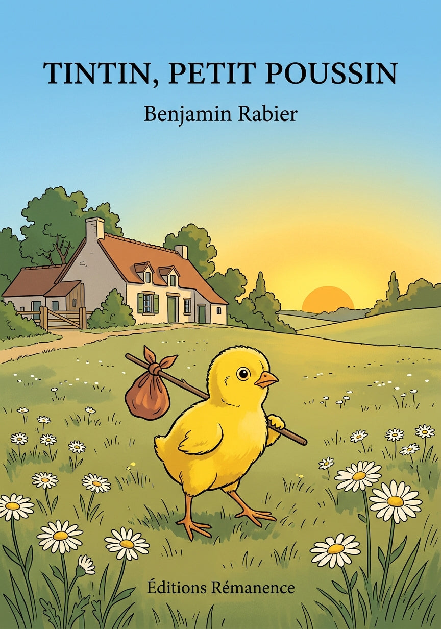 Livre Tintin, petit poussin par Benjamin Rabier - Couverture - Editions Remanence