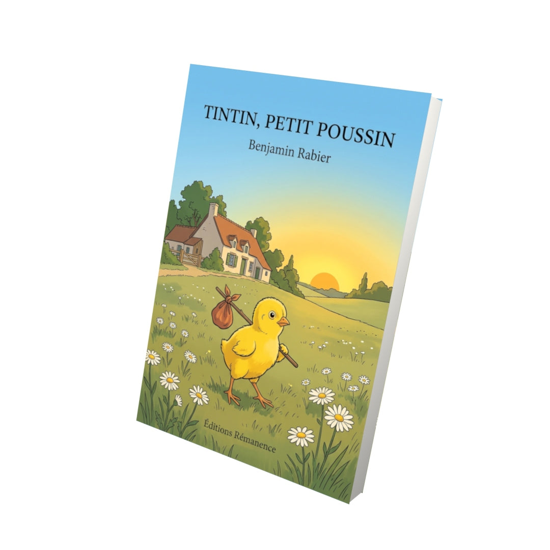 Livre Tintin, petit poussin par Benjamin Rabier - Vue 3D - Editions Remanence