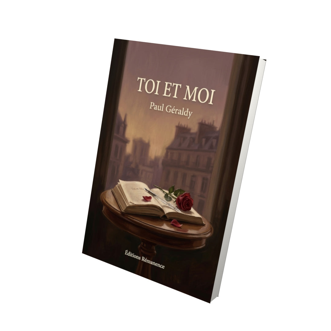 Livre Toi et Moi par Paul Géraldy - Vue 3D - Editions Remanence