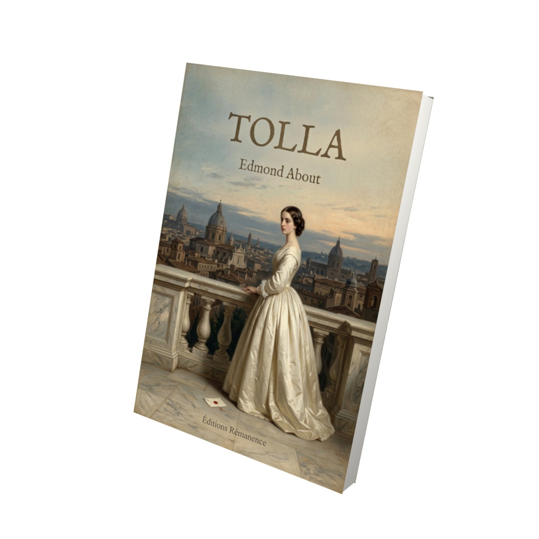 Livre Tolla - Edmond About - Vue 3D - Editions Remanence
